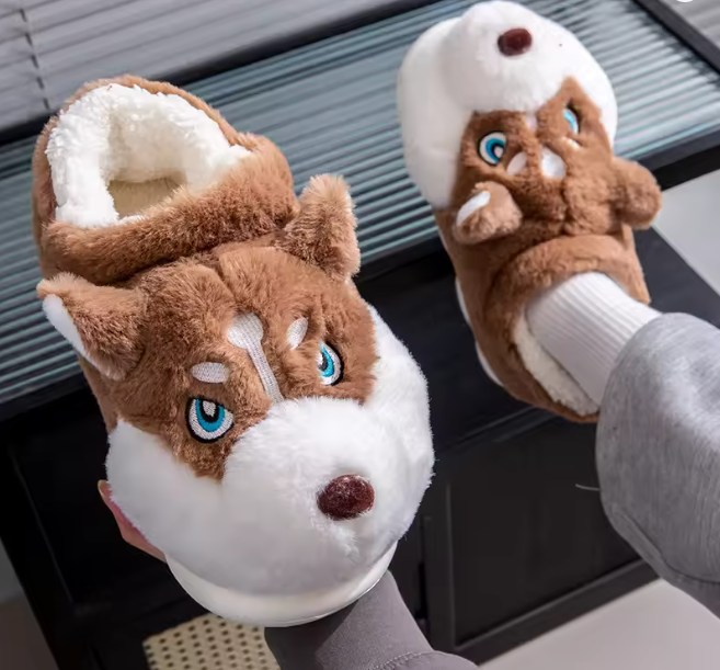 Cozy Wolfy Slippers by Harlow