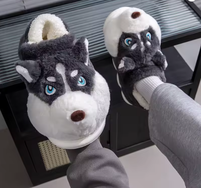 Cozy Wolfy Slippers by Harlow