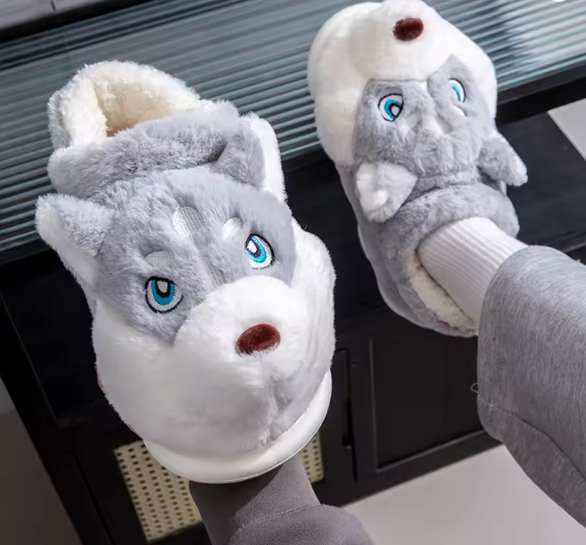 Cozy Wolfy Slippers by Harlow